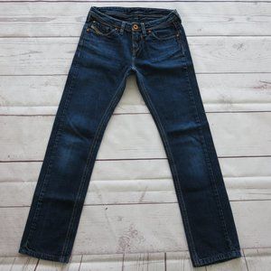 Diesel Industry Lowky J 100% Cotton Straight Leg Dark Wash Denim Jeans - Size 10